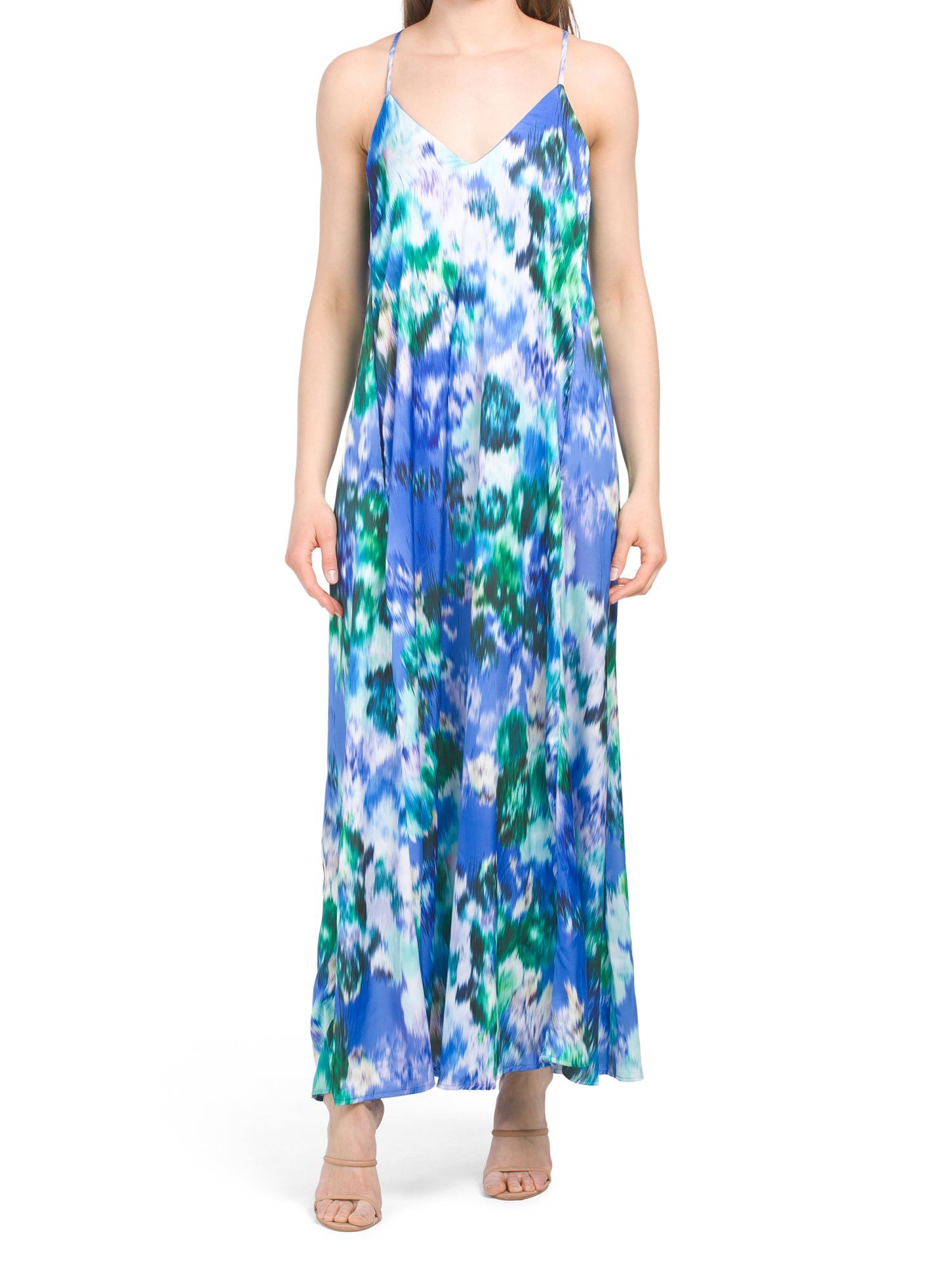 Floral Matte Charmuse Slip Dress | TJ Maxx