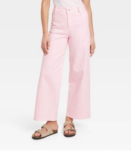 Pink wide leg pants 

#LTKWorkwear #LTKFindsUnder50 #LTKStyleTip