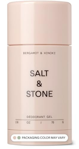 SALT & STONE Gel Deodorant for Women & Men | Bergamot & Hinoki | No Aluminum & No Baking Soda | Free From Parabens, Sulfates & Phthalates (2.6 oz) | Amazon (US)