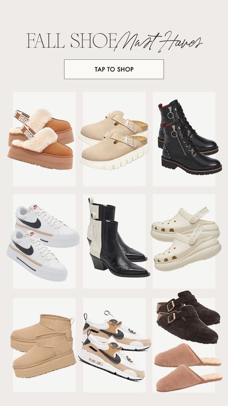 Fall shoe round up 🖤 have and love most of these — some on my list of buys! Obsessed with clogs + loafers currently 🍂

Fall shoes, crocs, Birkenstocks, Uggs, Ugg szn, Ugg season, fall boots, fall slip-on shoes 

#LTKFind #LTKSeasonal #LTKshoecrush