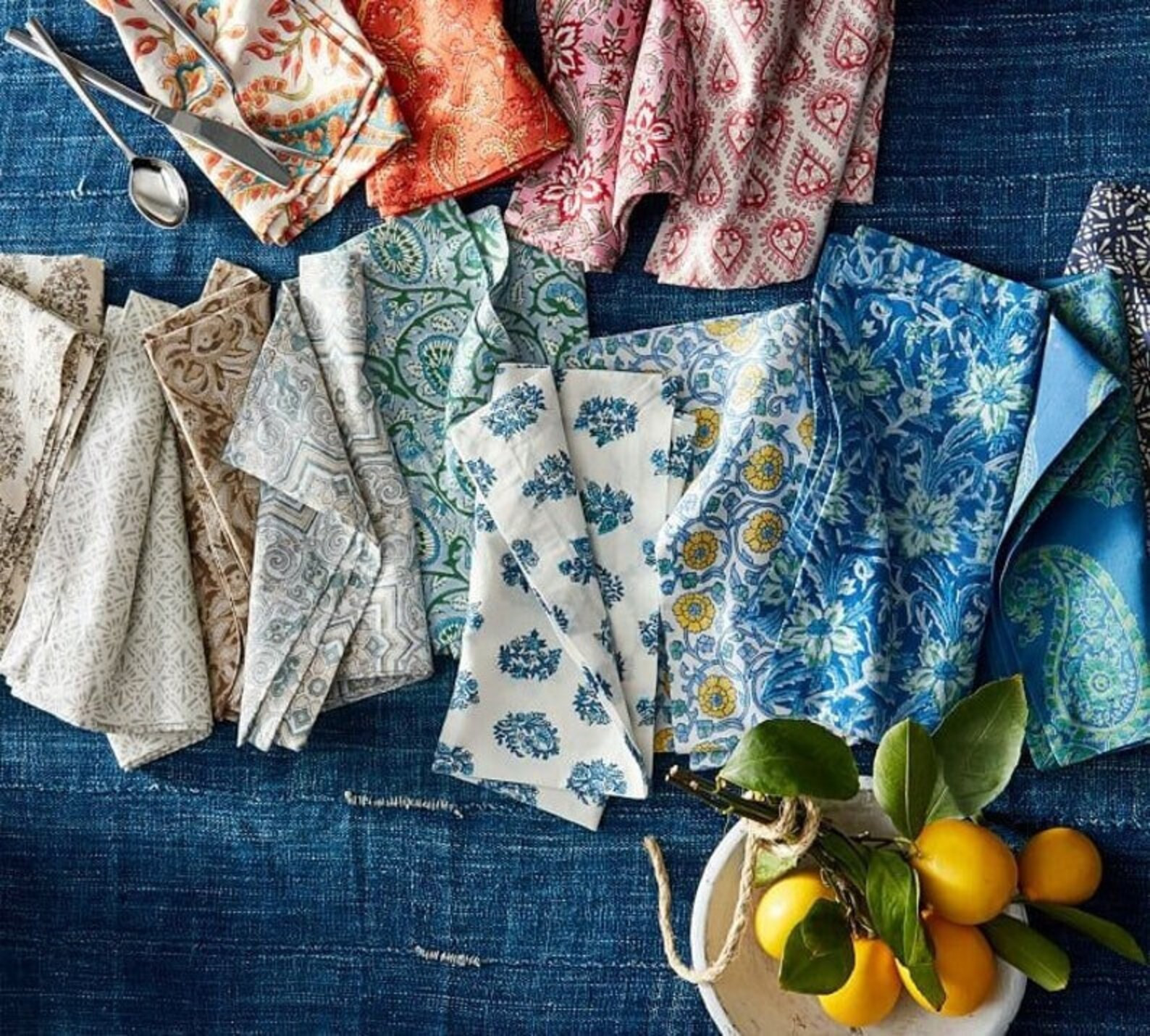 CLOTH NAPKINS 100%cotton Hand Printed Mix and Match Casual | Etsy | Etsy (US)