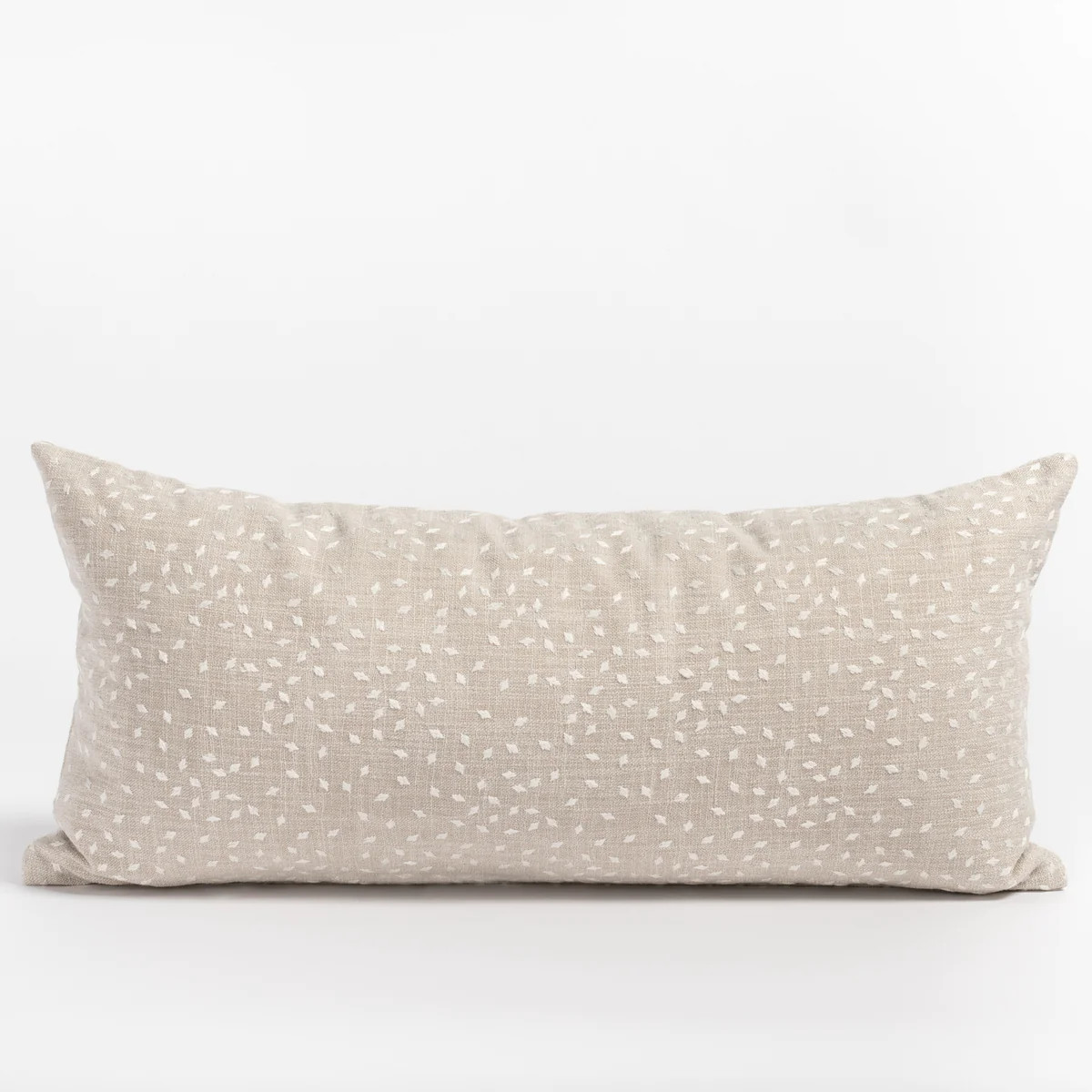 Masie 12x24 Lumbar Pillow, Pearl | Tonic Living