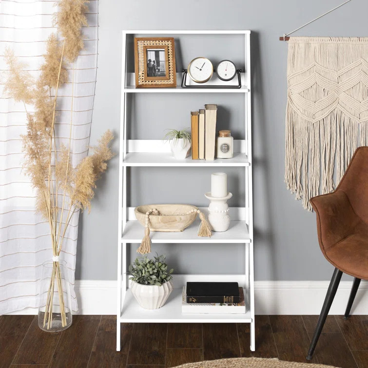 Haralda 55'' H x 24.1'' W Ladder Bookcase | Wayfair North America