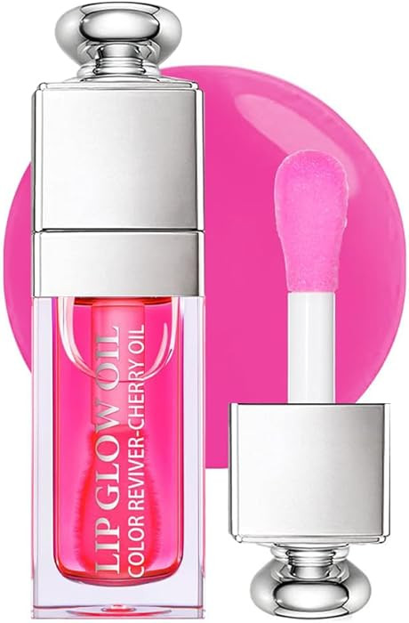 GECOMO Hydrating Lip Glow Oil, Moisturizing Lip Glow Oil, Nourishing Glossy Transparent Lip Oil, ... | Amazon (US)