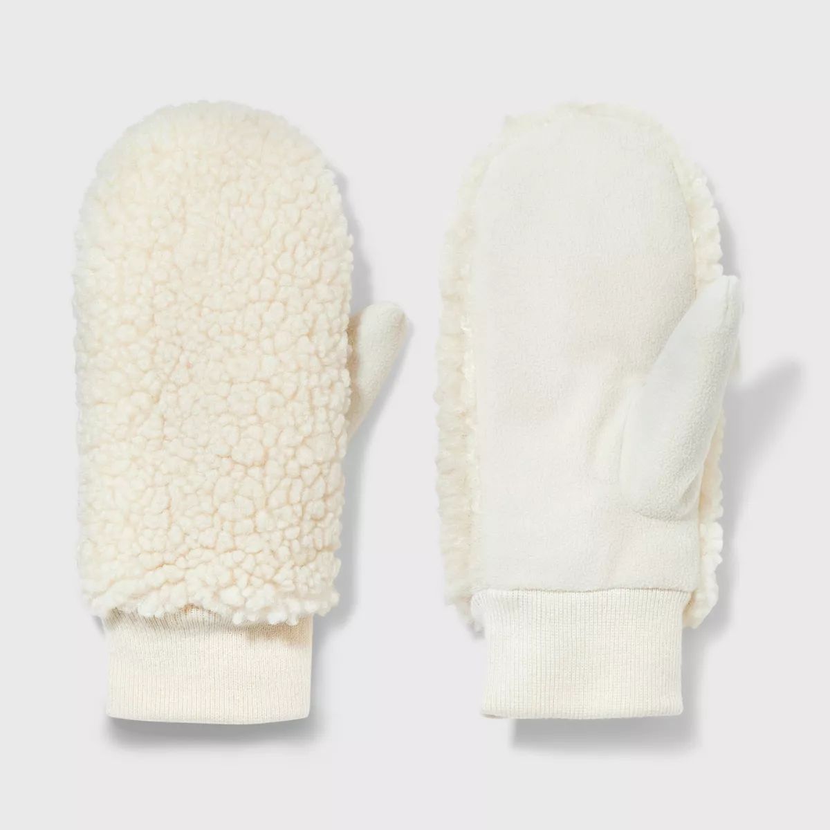 Recycled Polyester Shearling Mittens - Universal Thread™ | Target