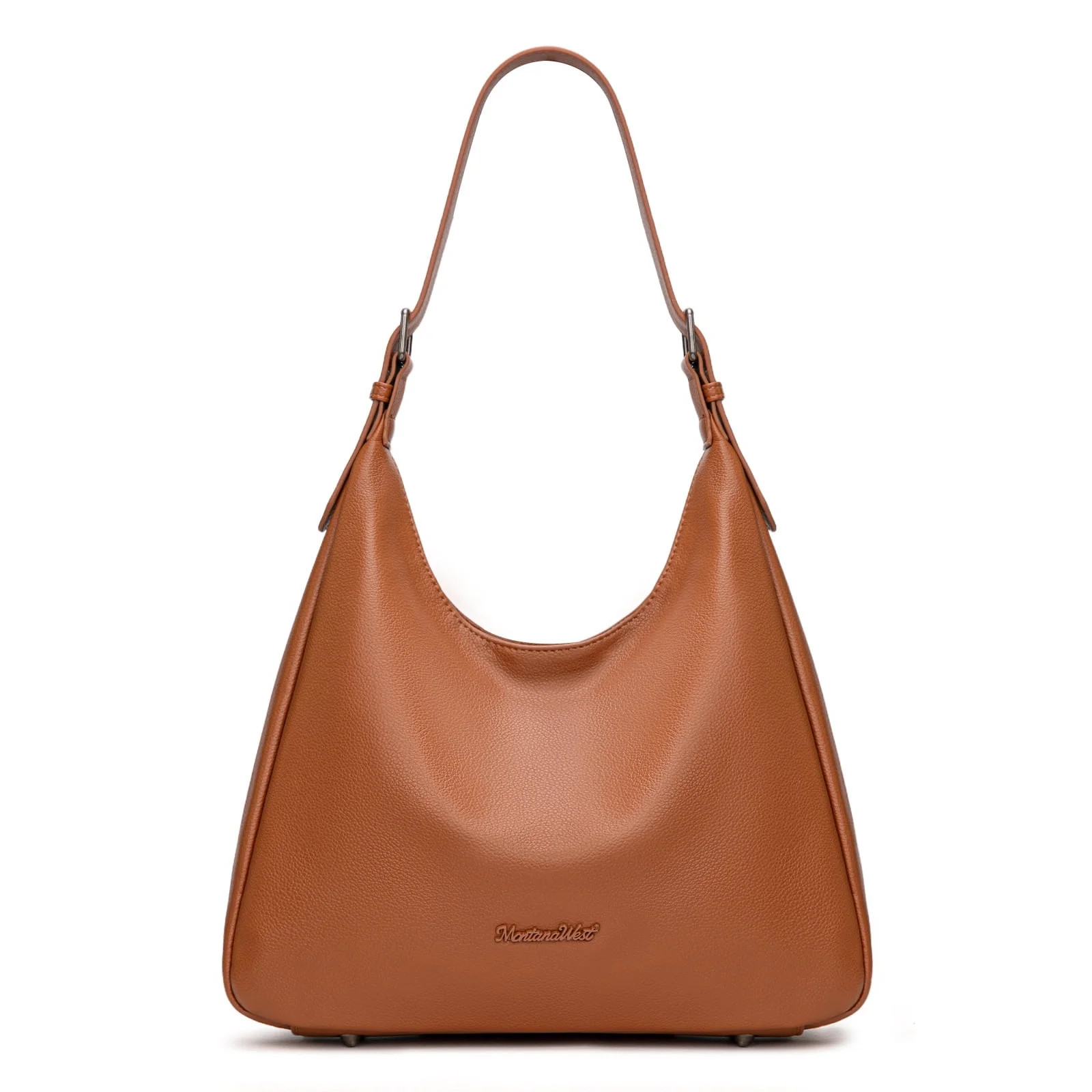 Montana West Hobo Bag Purse for Women Slouchy Shoulder Handbags Purses, Brown | Walmart (US)