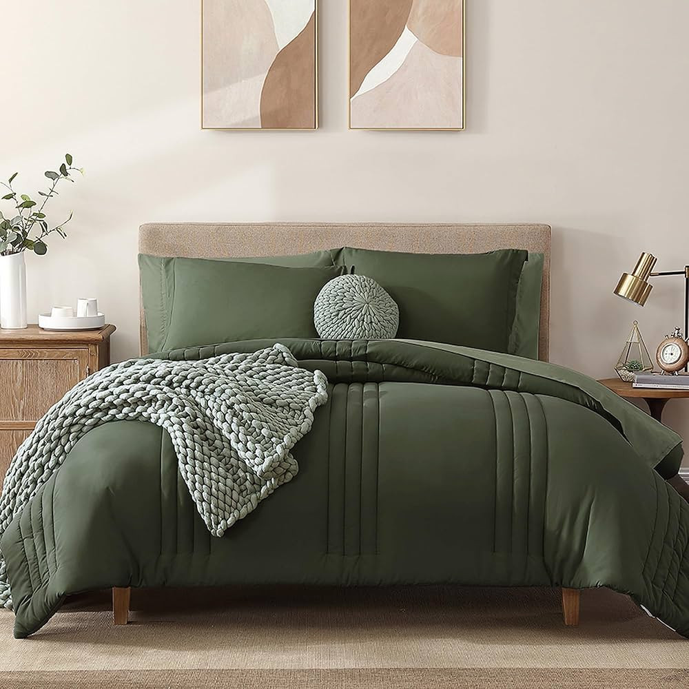 Monbix California King Comforter Set,California King Comforter, All Seasons Comforters,Quilting D... | Amazon (US)