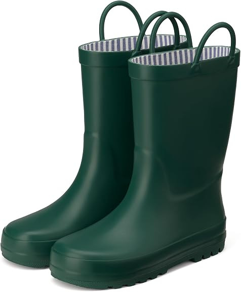 HISEA Rubber Rain Boots for Toddlers and Kids Boys Girls - Lightweight Waterproof Rain Shoes with... | Amazon (US)