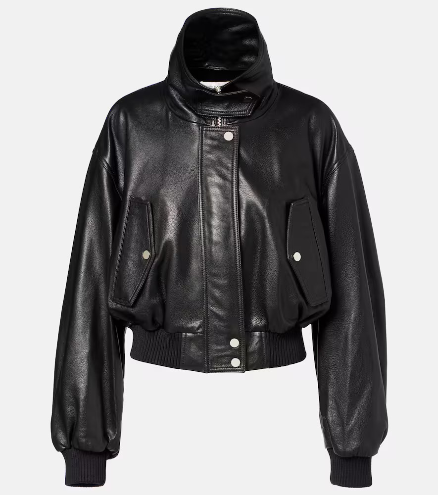 Nour Hammour Briar leather bomber jacket | Mytheresa (US/CA)