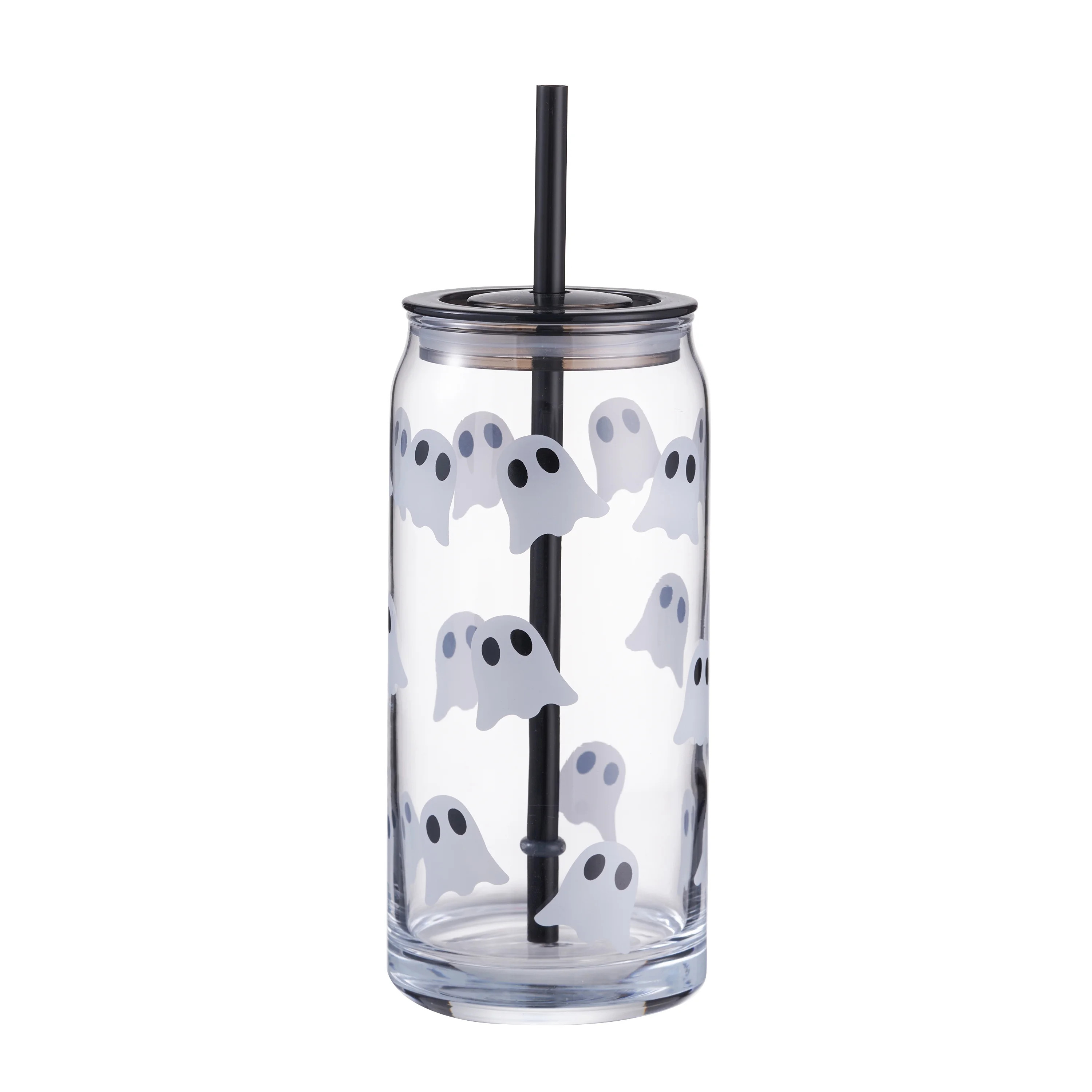 Way to Celebrate Glass 20oz Can Sipper Halloween Ghost | Walmart (US)