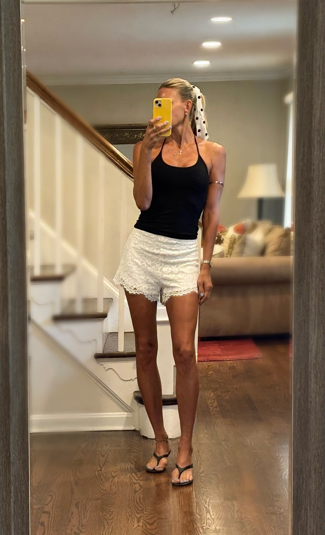 Happy hour “fit! These Amanda Uprichard shorts are sold out but I found them on Poshmark! I also am linking a newer version of them available at Revolve!

#LTKootd #LTKOver40
