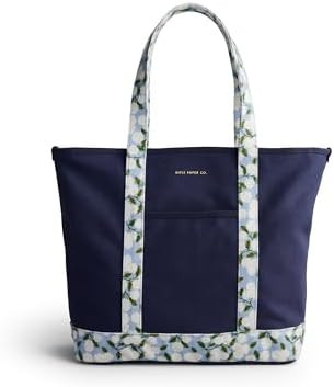 RIFLE PAPER CO. Canvas Carry All for Beach, Gym, Travel and More, Shoulder Bag for Women, 10" Han... | Amazon (US)