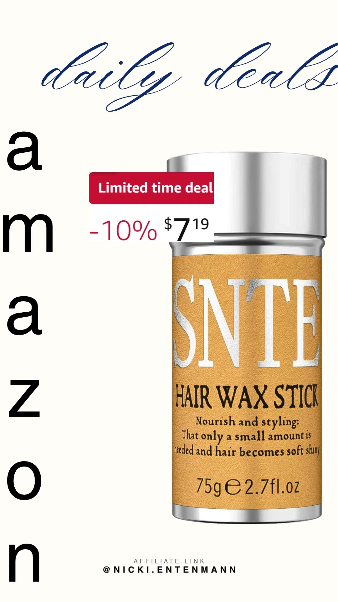 Tame flyaways and polish every look with Samnyte Hair Wax Stick. Easy to use and lightweight, it delivers sleek styles and smooth edges while keeping hair natural, shiny, and manageable. #samnyte #hairwaxstick #hairstyling #haircare #sleekstyle #beautyfinds #hairtools #everydaybeauty #shoppinghaul #modernliving 💇‍♀️✨🪄 

 #LTKgrwm #LTKselfcare #LTKSaleAlert