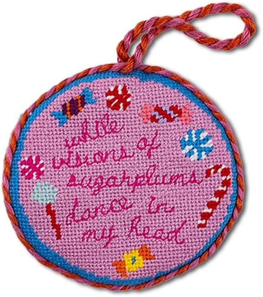 Furbish Needlepoint Christmas Ornament - Cute & Funny Embroidered Tree Ornament, Eclectic Holiday... | Amazon (US)