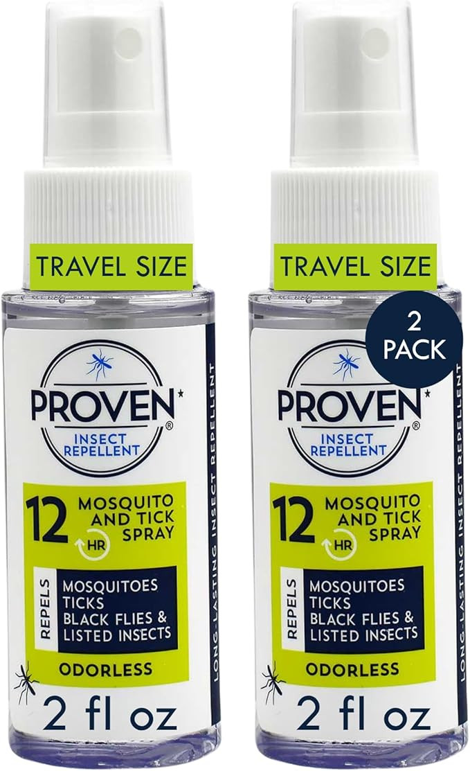 Proven Insect Repellent Spray for Mosquitoes, Ticks & Flies - (2 Pack) 2 fl oz - DEET Alternative... | Amazon (US)