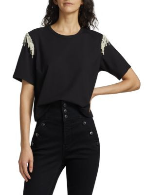 Rumia Pearl Beaded Tee | Saks Fifth Avenue OFF 5TH