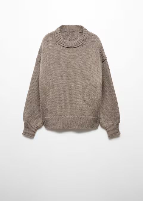 Puffed-sleeved wool sweater -  Women | Mango USA | MANGO (US)