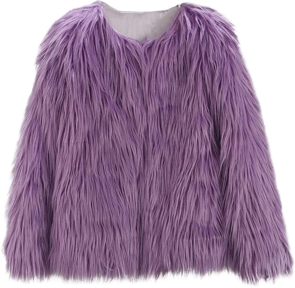 Girls Faux-Fu𝐫 Jacket Coat Toddler Baby Kids Autumn Winter Thicken Warm Fashion Cool Fuzzy Out... | Amazon (US)