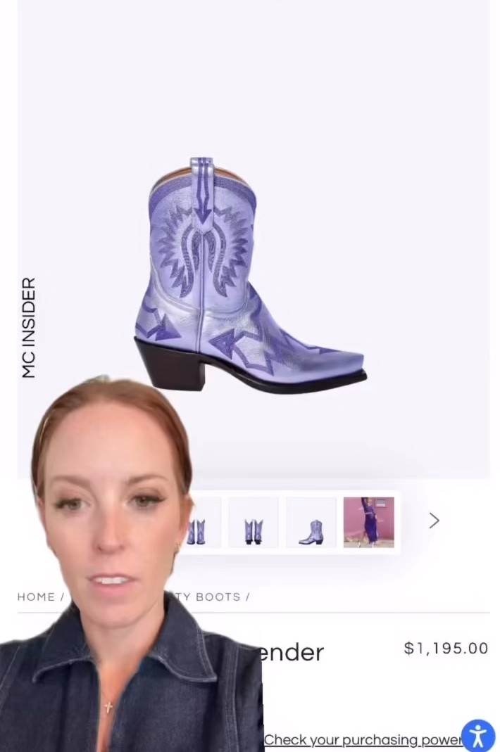 Dupe of the year? #westernboot #purpleboot #gamedayboots