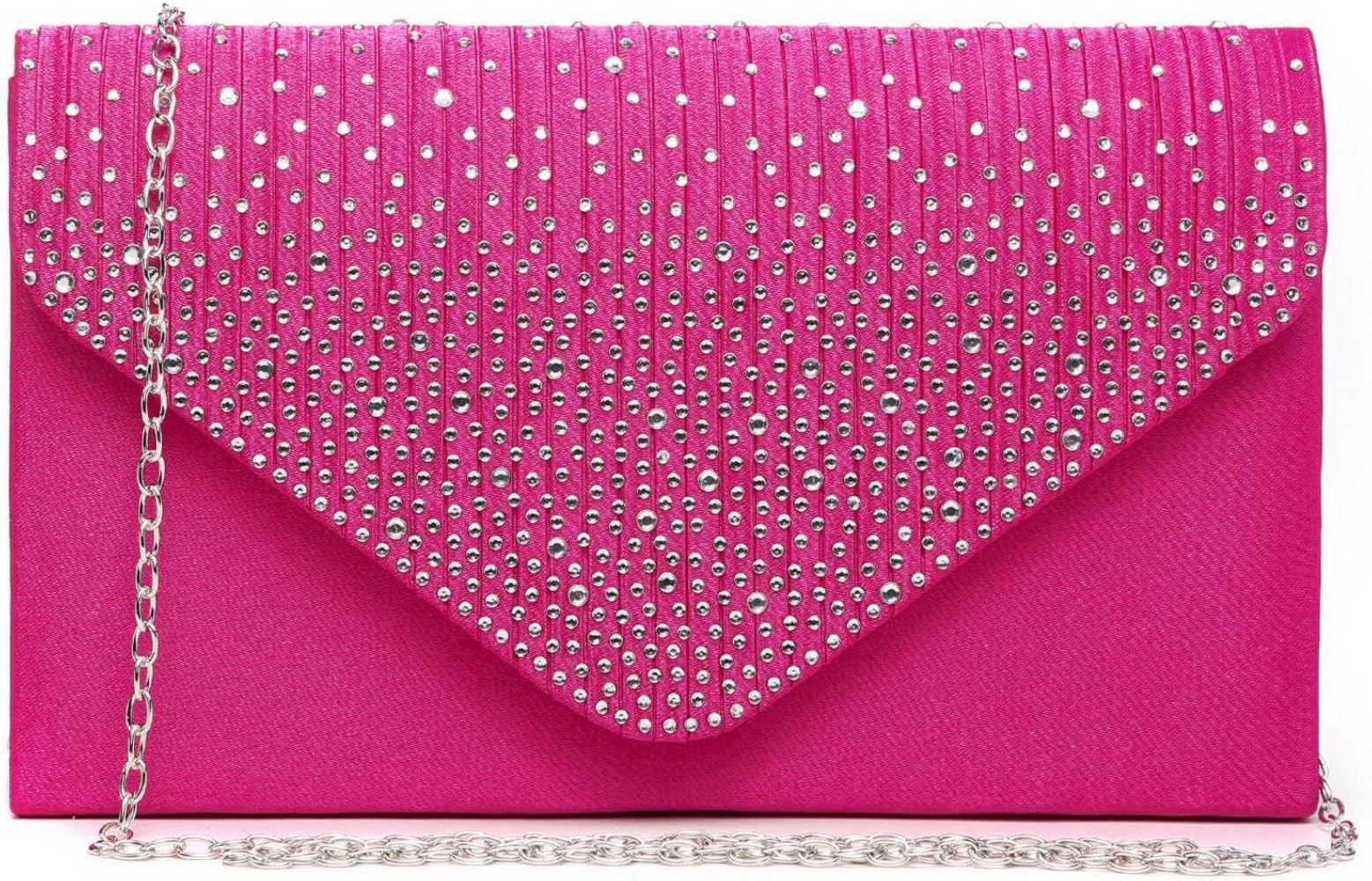 Dasein Women Satin Evening Bag Rhinestone Clutch Purse Wedding Prom Purse Formal Cocktail Party H... | Amazon (US)