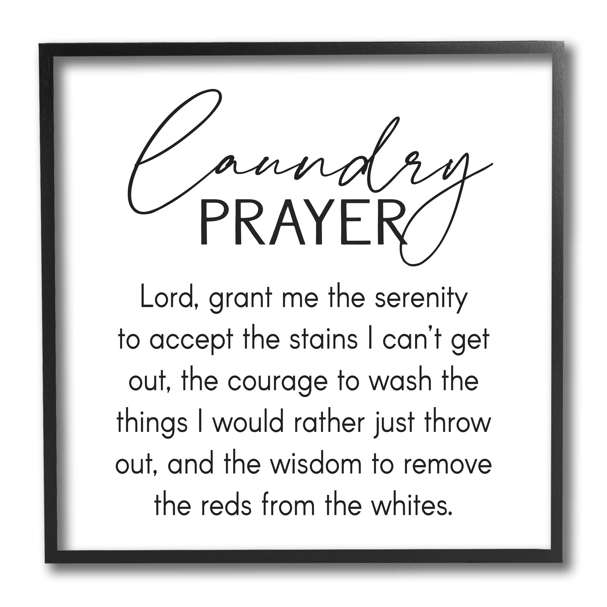 Stupell Industries Laundry Prayer Phrase Bathroom Housework Humor | Amazon (US)