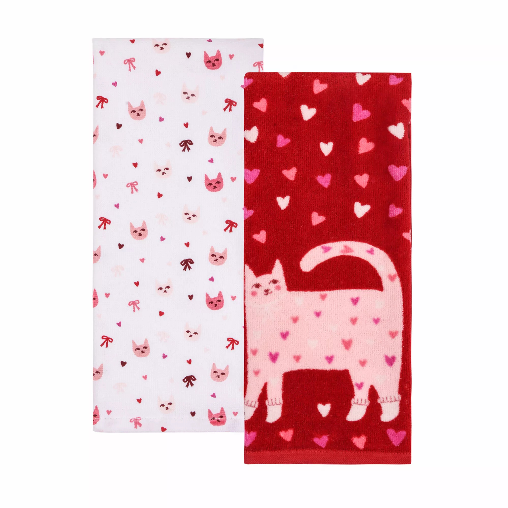Celebrate Together™ Valentine's Day Cat Hearts Kitchen Towel 2-pk. | Kohl's