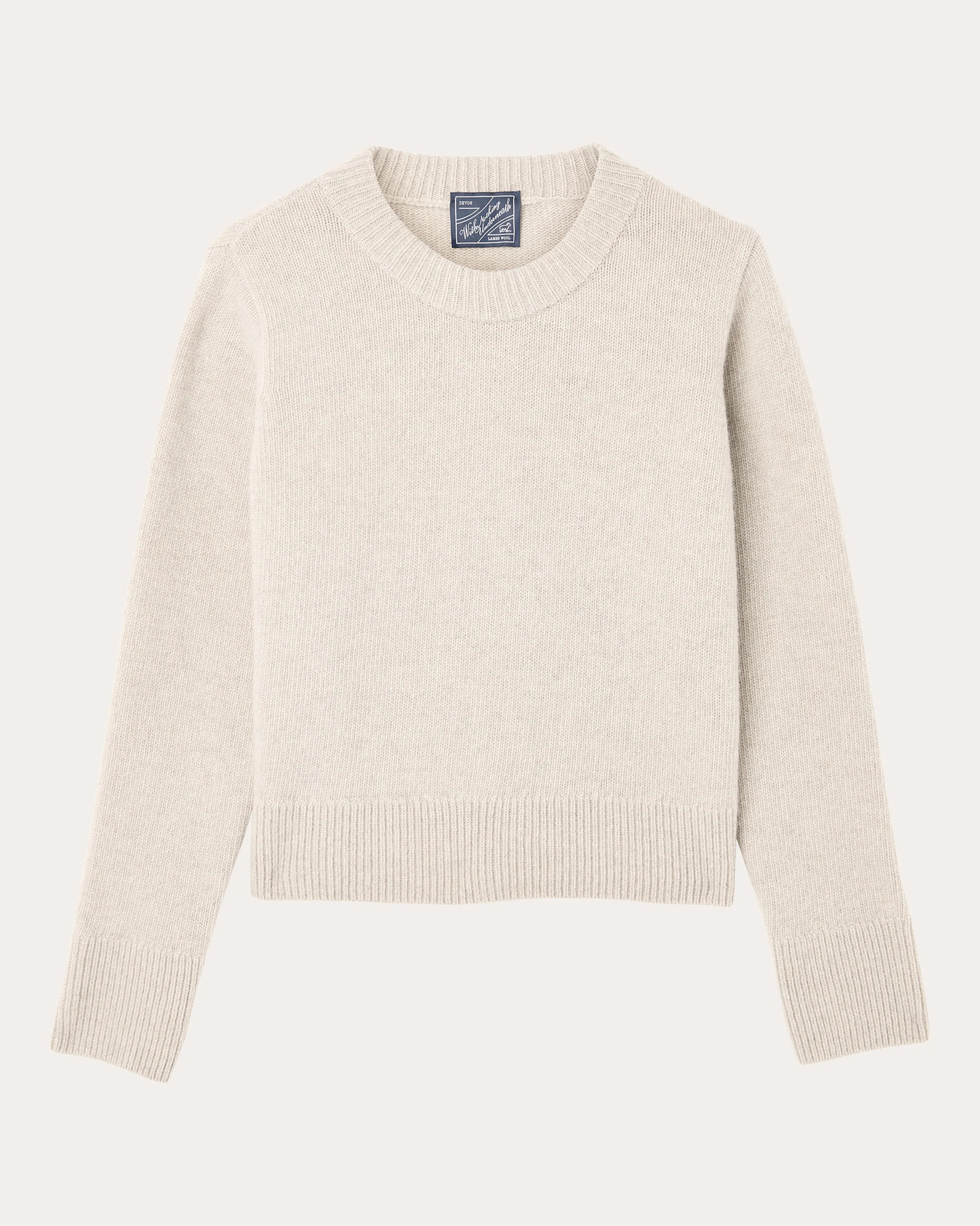 Devon Knit Wool Crewneck Sweater | Olivela