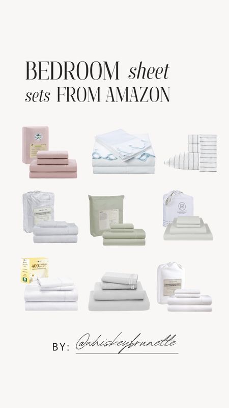 Bedroom sheet sets from Amazon!
Bed Sheets | Sheets Amazon | Sheets 

#LTKsalealert #LTKhome #LTKfamily