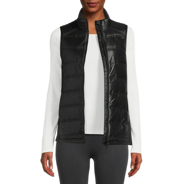 Avia Women's Quilted Zip-Front Vest - Walmart.com | Walmart (US)