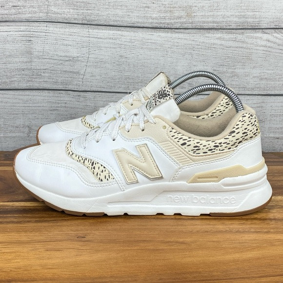 New Balance 997H White Tan Cheetah Print Lifestyle Shoe CW997HPI Womens Size 9.5 | Poshmark