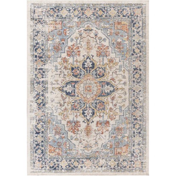 Gillan Oriental Blue/Gray Indoor / Outdoor Area Rug | Wayfair North America