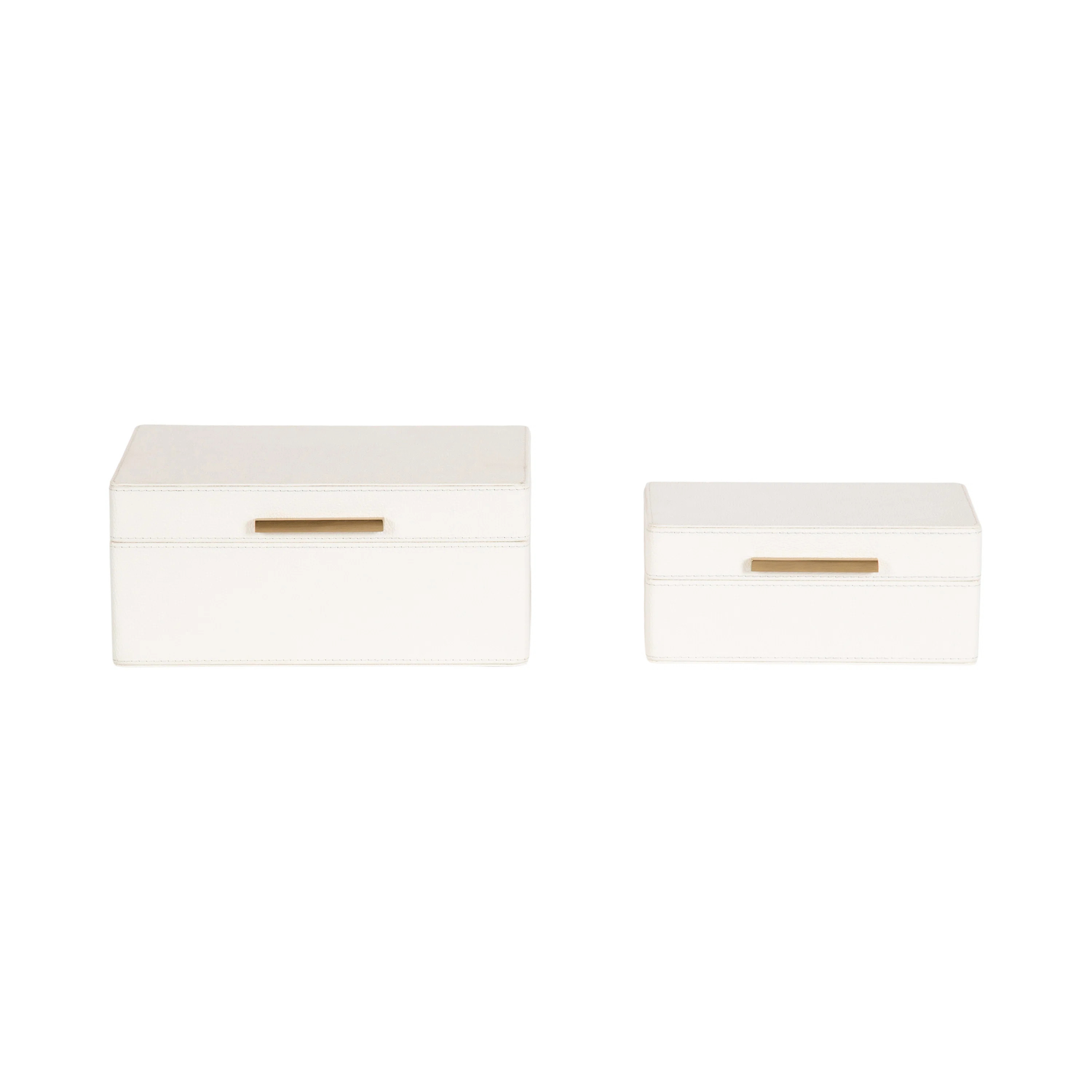 Namina Vegan Leather Storage Box Set of 2 | Wayfair North America