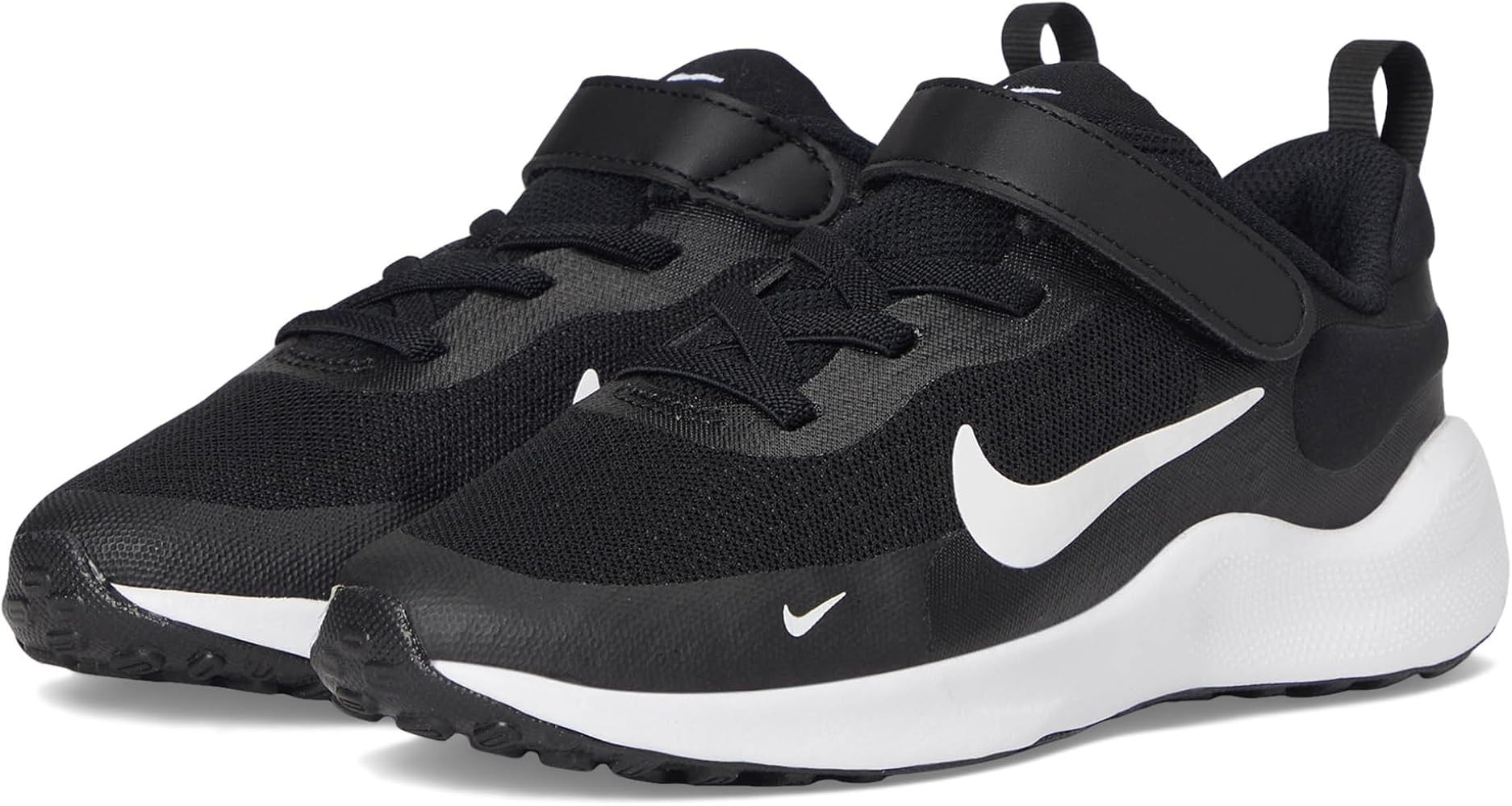 Amazon.com | Nike Revolution 7 Sneaker, Black/White/White, 1 US Unisex Big Kid | Running | Amazon (US)