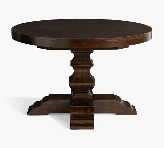 Banks Round Pedestal Extending Dining Table | Pottery Barn (US)