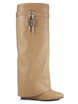 Shark 90MM Leather Knee-High Boots | Saks Fifth Avenue OFF 5TH