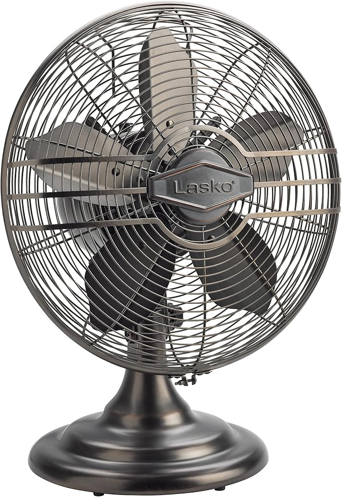 Lasko Oscillating Table Top Fan, Portable, 3 Quiet Speeds, for Bedroom, Kitchen and Office, 17", ... | Amazon (US)