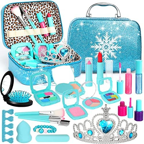 Flybay Kids Makeup Kit for Girl,Washable Real Make up kit, Frozen Makeup Set, Christmas Birthday ... | Amazon (US)