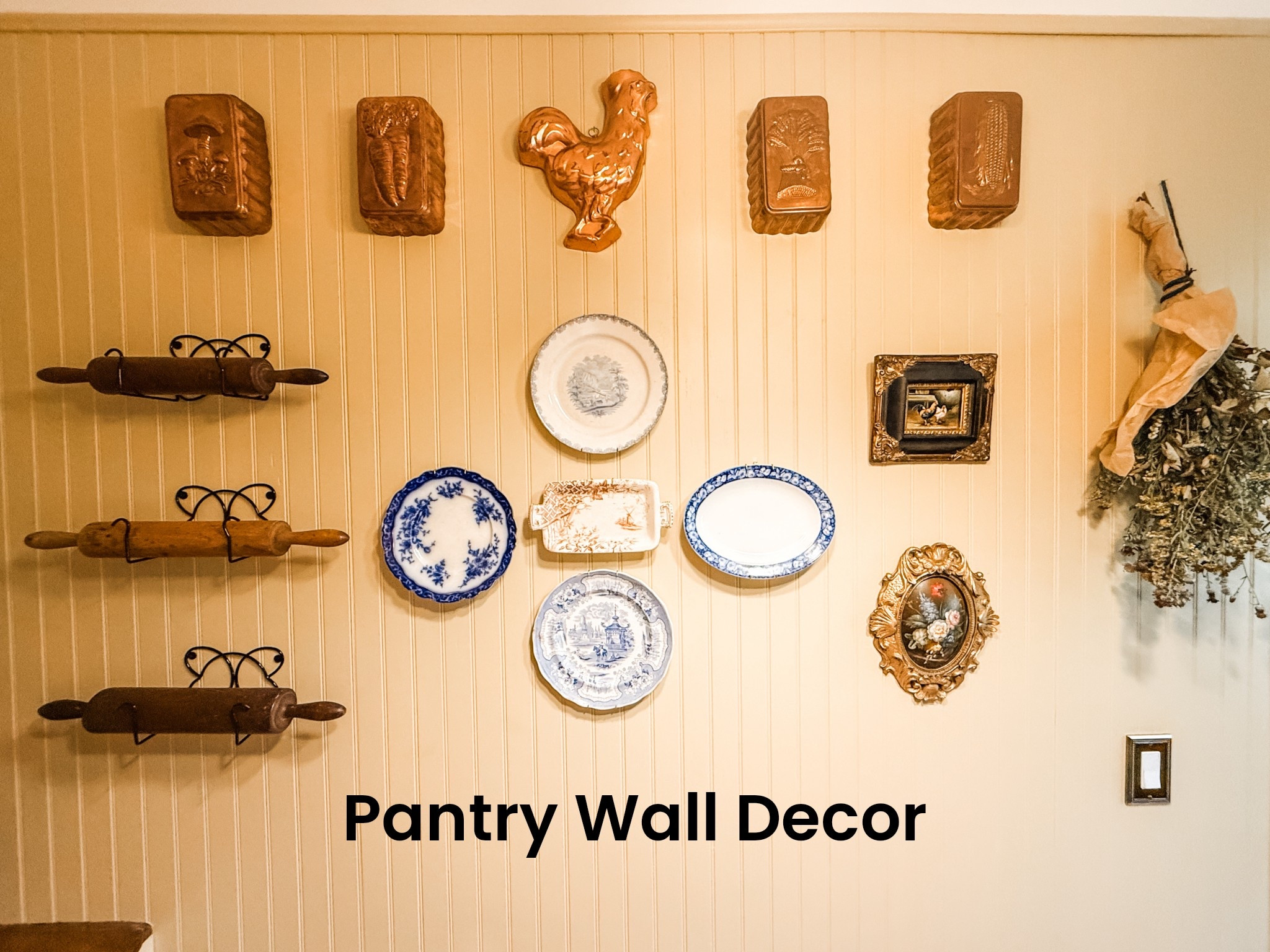 Different antiques I used to decorate my pantry wall. 
#pantry #antiques #platewall #homedecor

#LTKHome