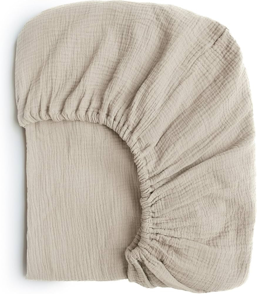Konssy Muslin Fitted Crib Sheets 100% Cotton Baby Crib Sheets for Standard Crib Mattress (28 X 52... | Amazon (US)