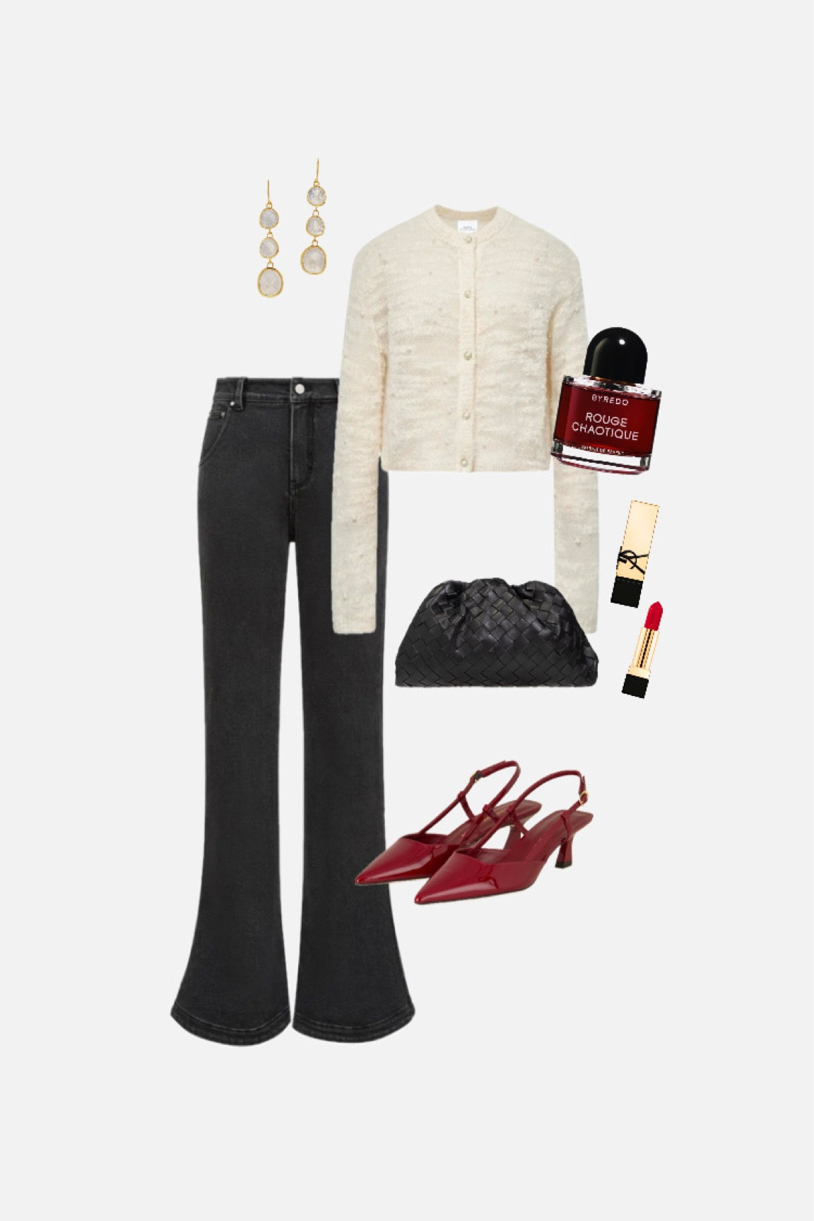 Valentines Day Look 4 ♥️

use FABKATE12 for 12% on everything at fbrq.com



#valentinesday #valentinesdaycasual #valentinesdayeasy #valentinesoufit #jeans #cardigan #creamcardigan  #miumiulook
#valentinesday #goingoutlook #elegantlook #etoile #jeans #widejeans #pointyshoes #redshoes #redheels #roteabsatzschuhe #bottega #pouch #clutch #minibag #eveningbag #eveninginspo #eveningoutfit #creamtop #eveninglook #vintageearrings #moonstone #moonstoneearrings #vintageohrringe #byredo #flaredjeans #girlsnightoutfit #datenightoutfit 

#LTKluxury #LTKstyletip #LTKpartywear