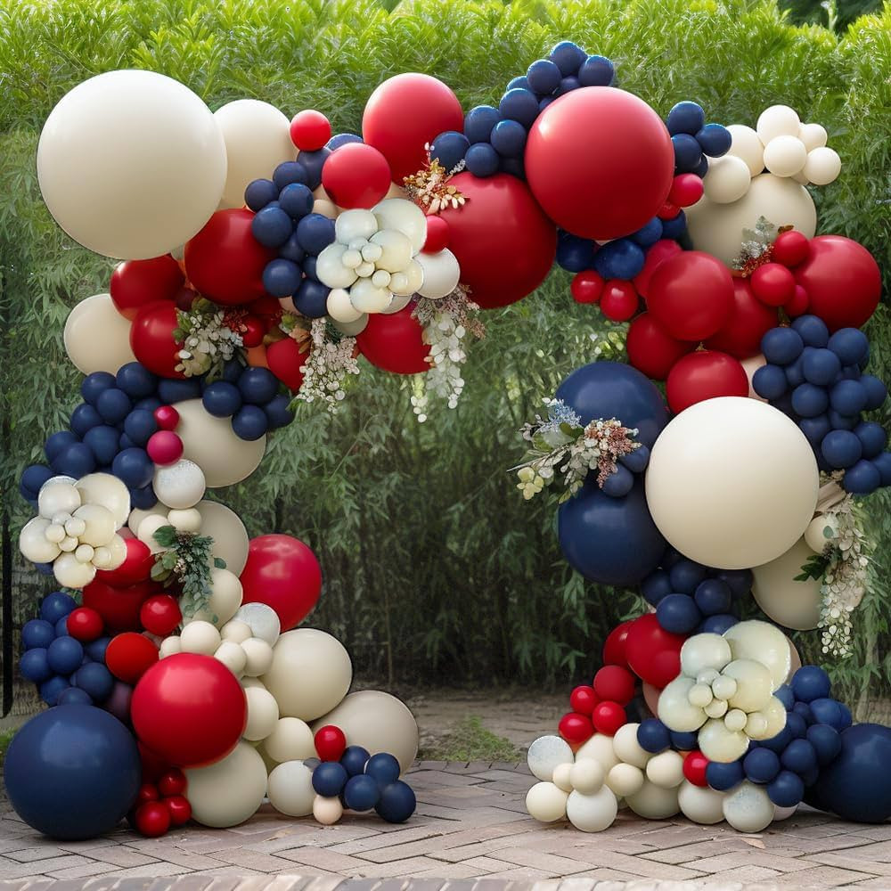 Navy Blue Red White Sand | Amazon (US)