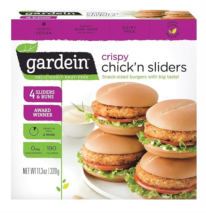 Gardein Plant-Based Chick'n Sliders, Vegan, Frozen, 11.3 oz. 4-Count | Amazon (US)