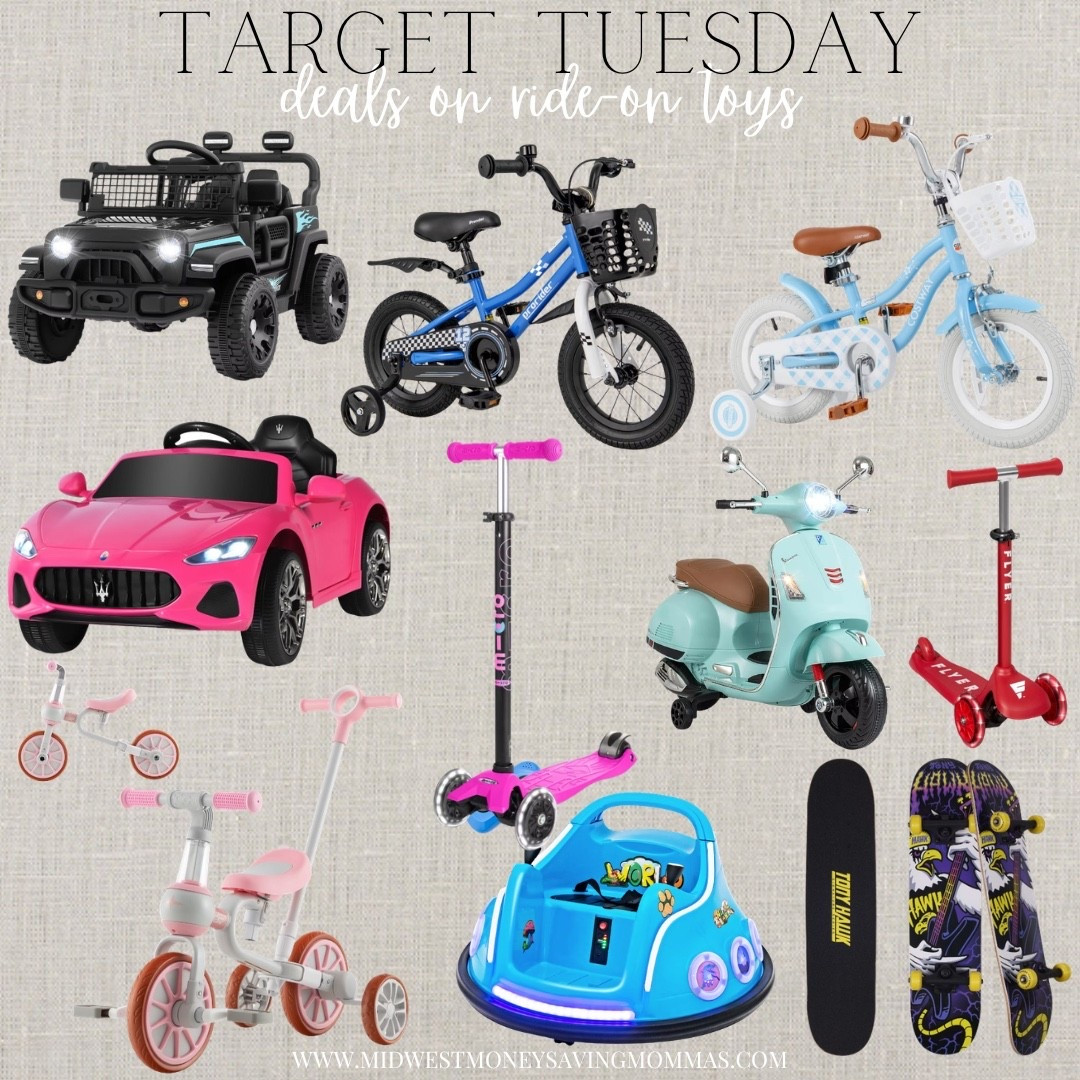 Deals on ride-on toys @Target 

Target Tuesday

Summer toys summer activities kids toys bikes scooters summer fun

#LTKKids #LTKSeasonal #LTKmomlife