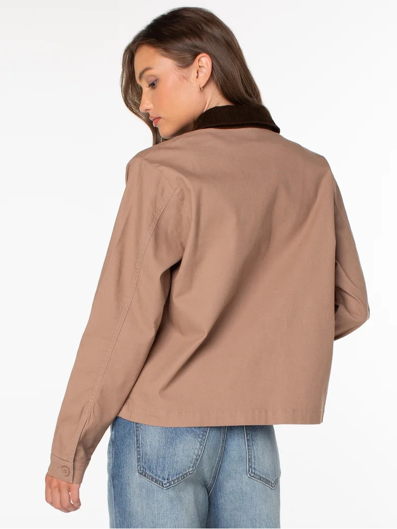 Celebrity Pink Women's and Women's Plus Boxy Barn Jacket, Sizes XS-4X | Walmart (US)