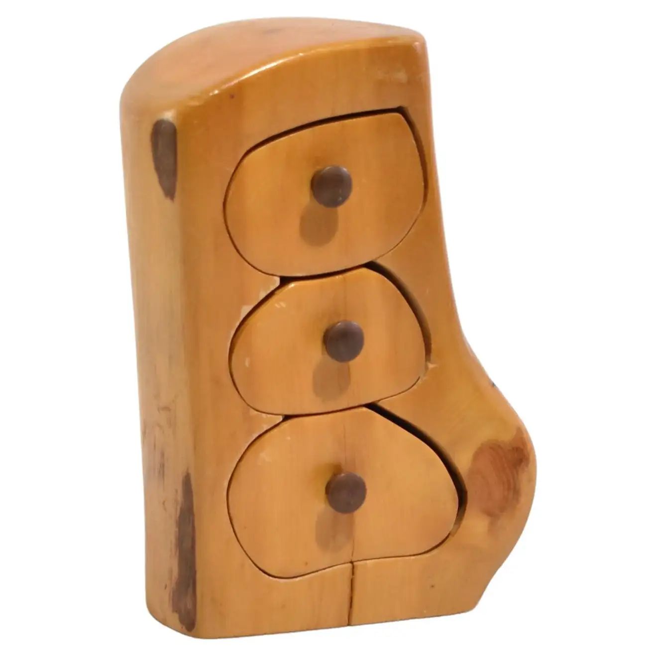Petite Wooden Jewelry Box | 1stDibs