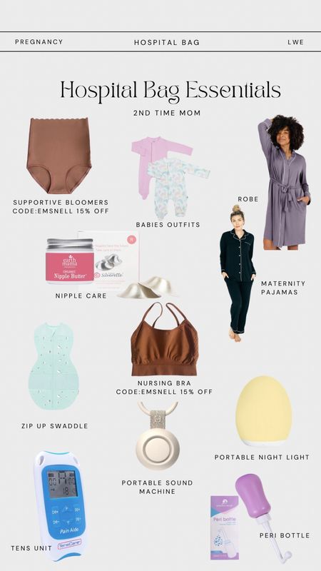 Hospital bag essentials

Bloomers and nursing bra are Bao Bei 🤍