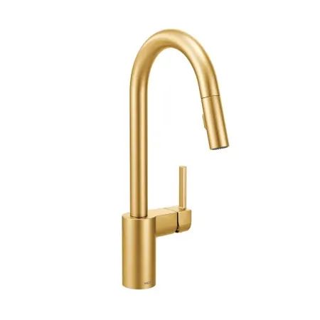Moen 7565BG Brushed Gold Align Pull-Down Spray Kitchen Faucet | Build.com, Inc.