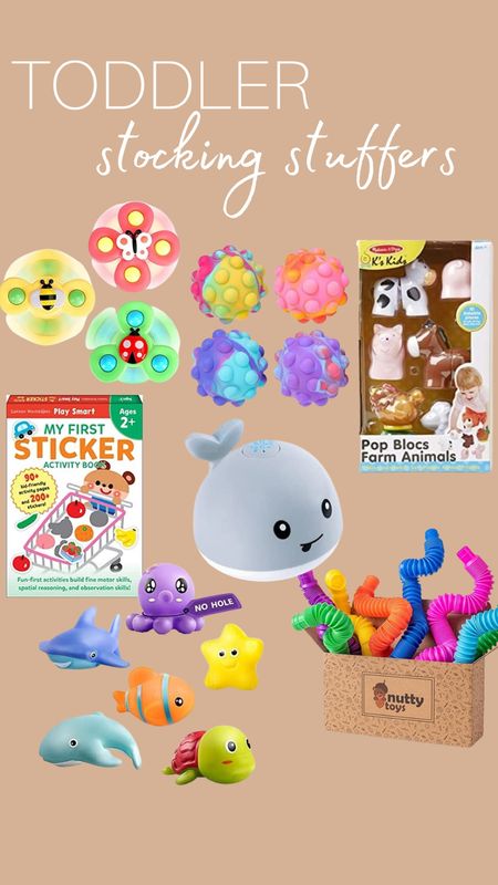 Toddler stocking stuffers, sticker books, bath toys, fidget toys, spinner toys 

#LTKCyberweek #LTKHoliday #LTKkids