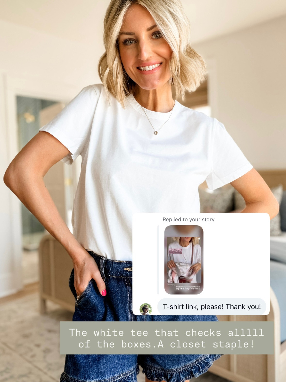 This basic white tee is a closet necessity! I also have it in black, which I linked both below! Love the shape! Wearing S/6!

Loverly Grey, white tee, closet staples, basics, denim shorts, capsule wardrobe 

 #LTKSeasonal