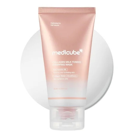 Medicube Collagen Milky Glow Daytime Wrapping Mask, 2.53 fl oz. | Walmart (US)